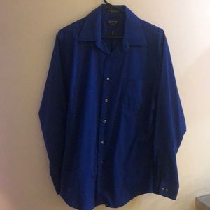 mens blue button down